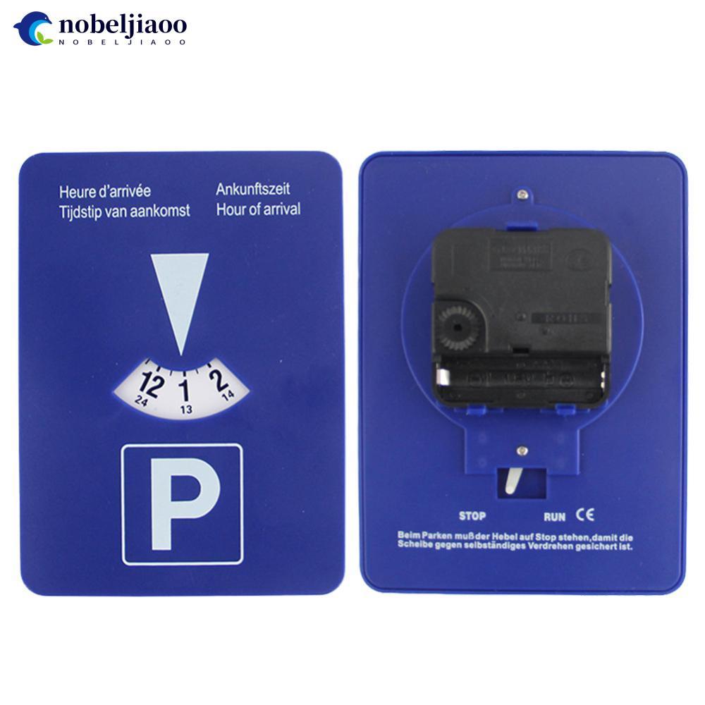 NOBELJIAOO Disco De Estacionamento Do Carro Temporizador Ferramenta Tempo Plástico Portátil Relógio Chegada Display Limp