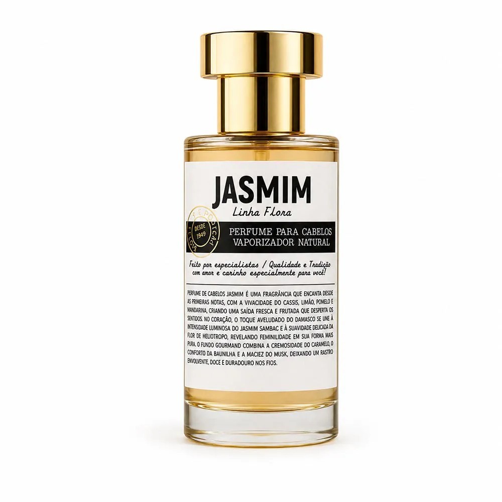 Perfume Cabelos Jasmim Flora Pura Vaporizador Natural 50ml