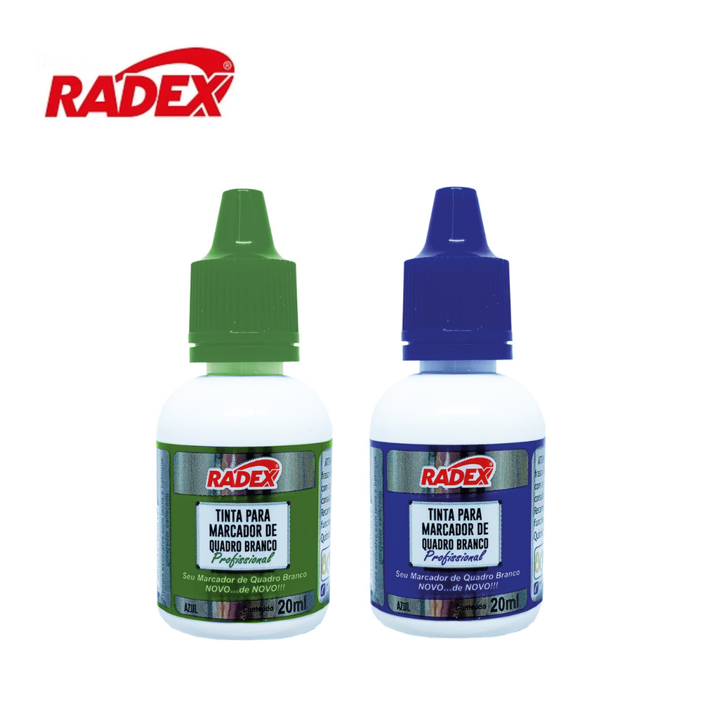 Kit Com 2 Reabastecedores Para Quadro Branco - RADEX Cor:Verde+Azul
