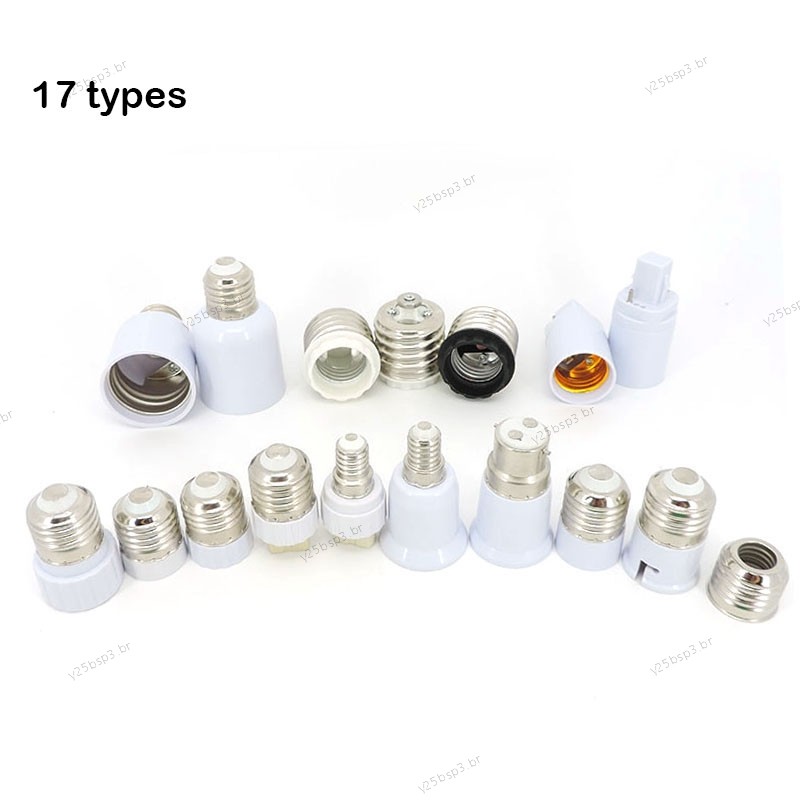 1x E27 E40 E14 Para E27 GU10 G9 E12 B22 MR16 LED Suporte De Lâmpada Conversor base AC Adaptador De Tomada De Energia Mil