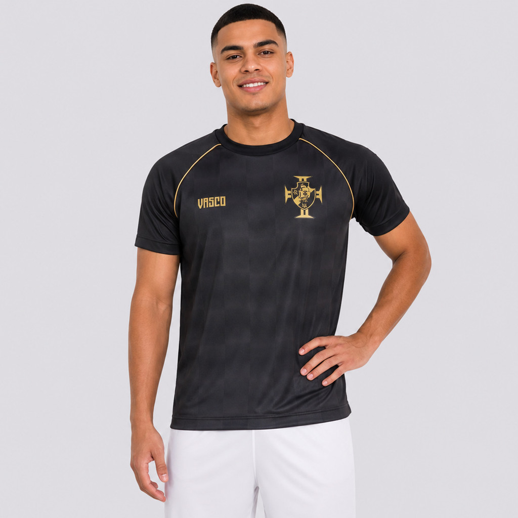 Camisa Vasco Mosaico Preta
