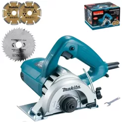 Serra Mármore 1.300W MAKITA com Serra Circular HSS 110mm BRASFORT