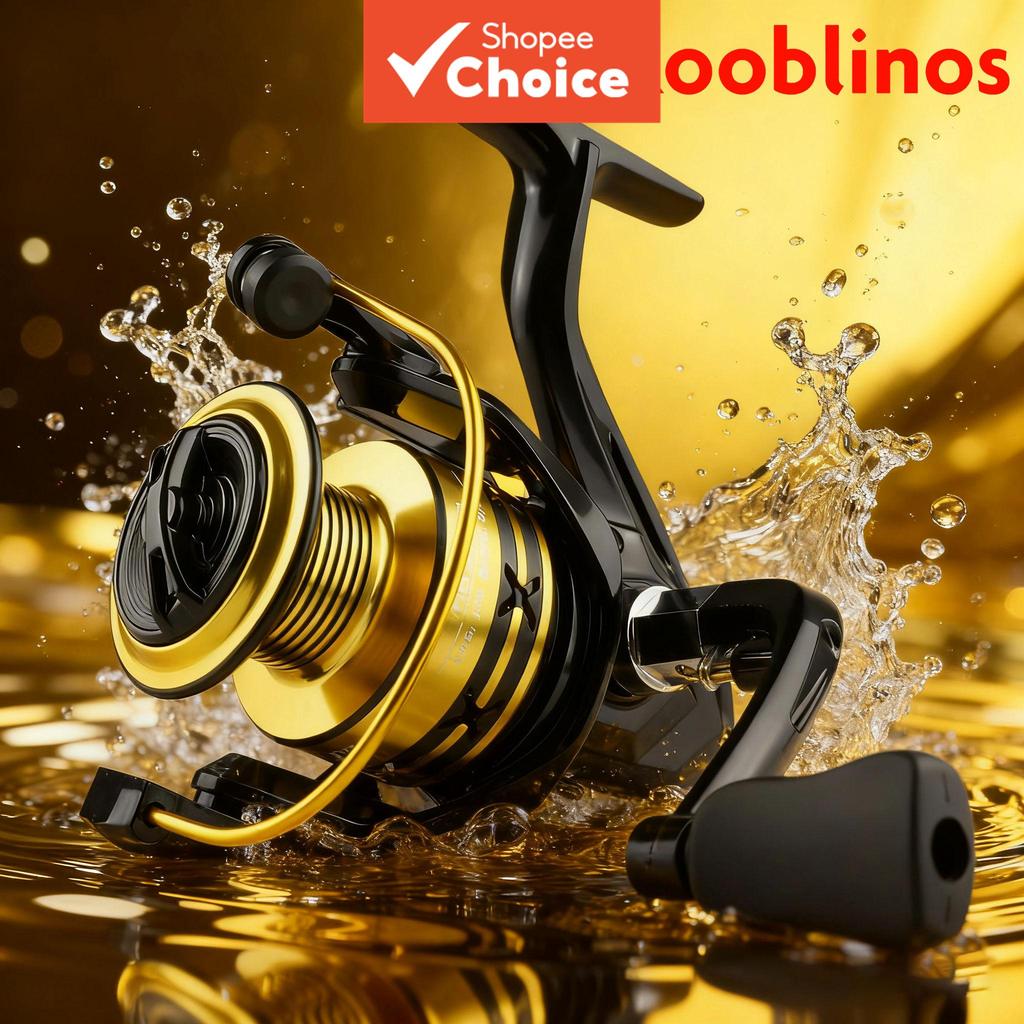 Carretilha de Pesca ROOBLINOS HB em Liga de Alumínio, Carretel Preciso, Relação de Engrenagem 5.2:1, Universal para Água
