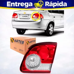 Lanterna Traseira Tampa Mala Corsa Classic 2011 a 2015 Arteb Lado Direito