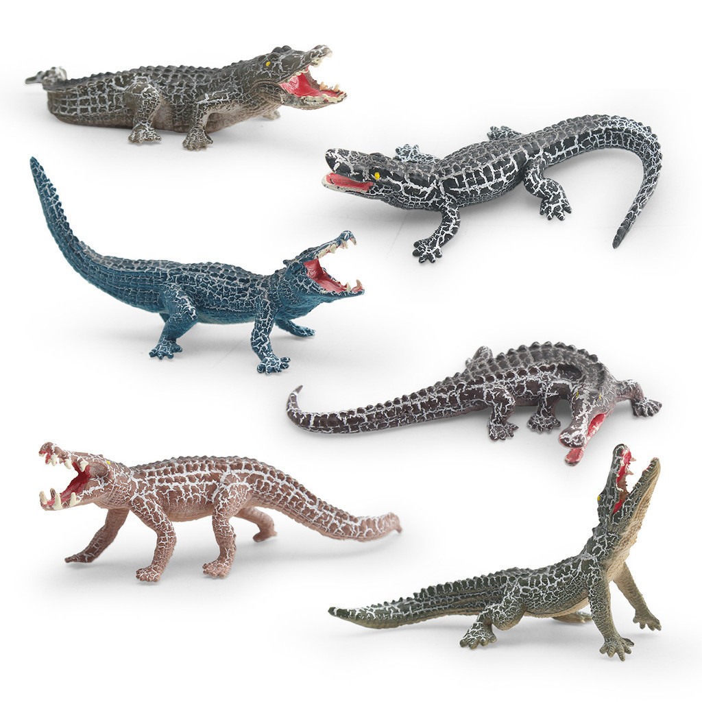 Modelo de Simulação de Réptil Selvagem Crocodilo Brinquedo Ornamental de Cognição Infantil Javali Crocodilo do Nilo Croc