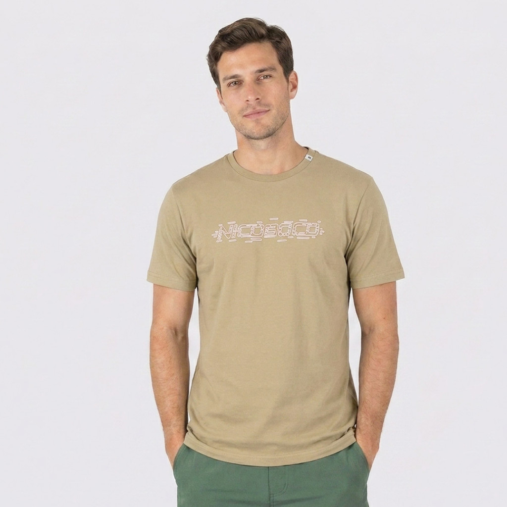 Camiseta Nicoboco Goggles Bege
