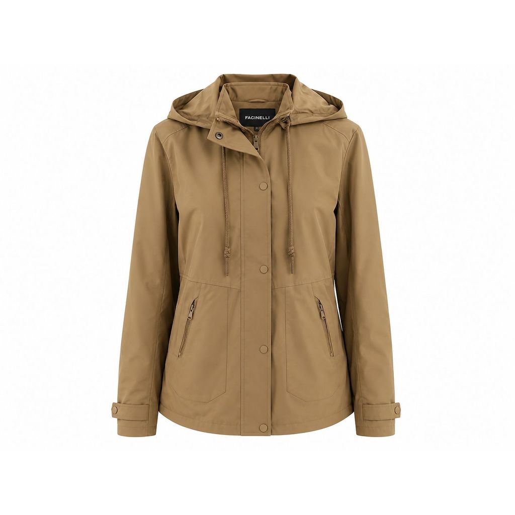 JAQUETA PARKA NYLON COM CAPUZ FACINELLI FEMININA