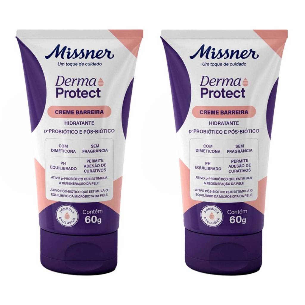 Creme Barreira Derma Protect Missner 60g Kit 2un