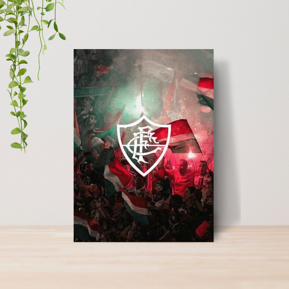 Quadro Decorativo Fluminense Flu Futebol Escudo 01 | Placa 20x28
