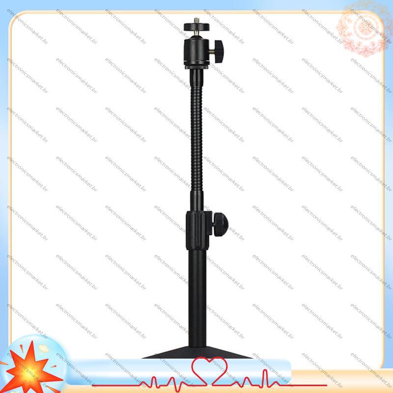 [Em Vendas E] Hose Desktop Webcam Stand Suporte De Metal Ajustável Tripé De Mesa Para Streaming Com Base De Montagem Res
