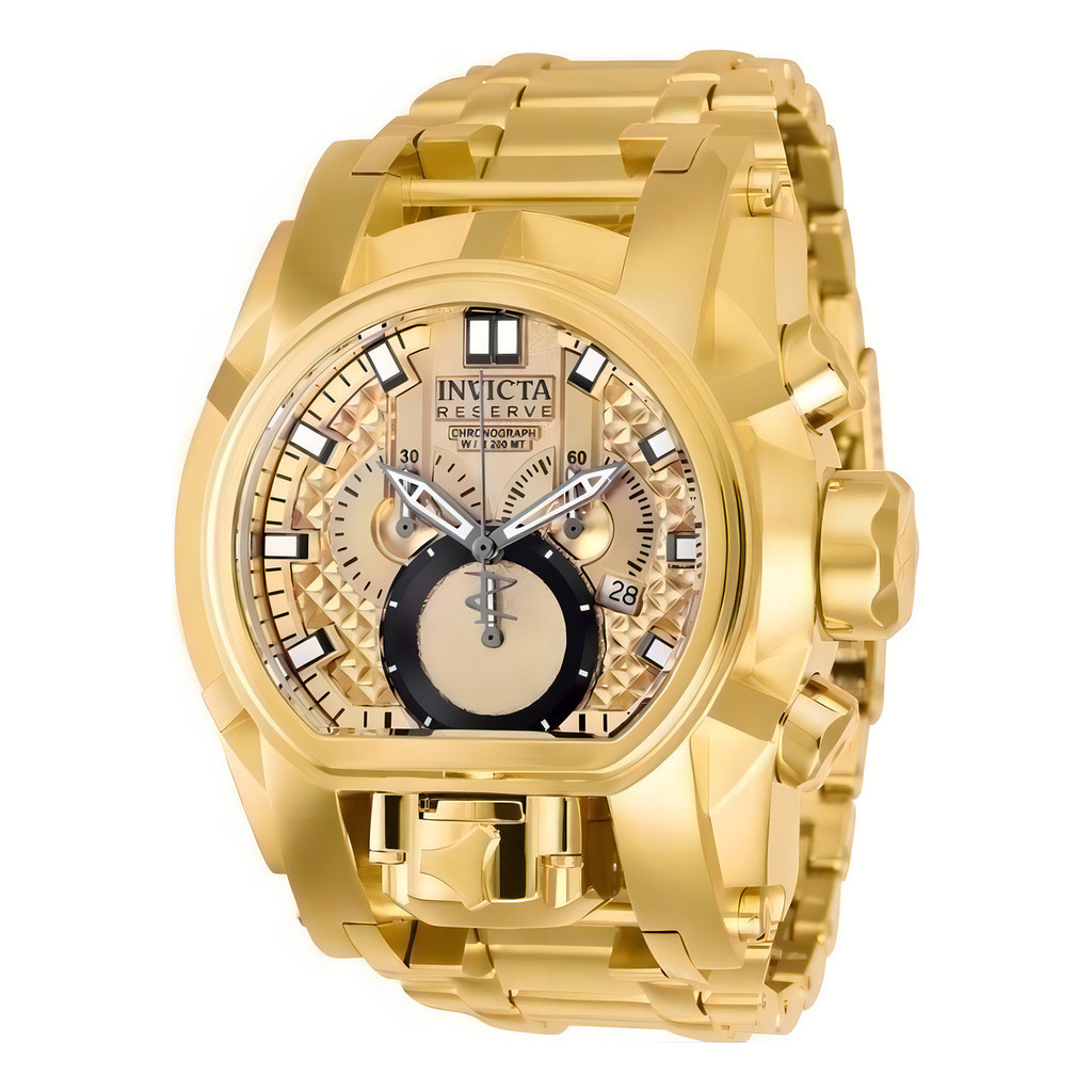 Relógio de pulso Invicta 25210 com corria de aço inoxidável cor ouro