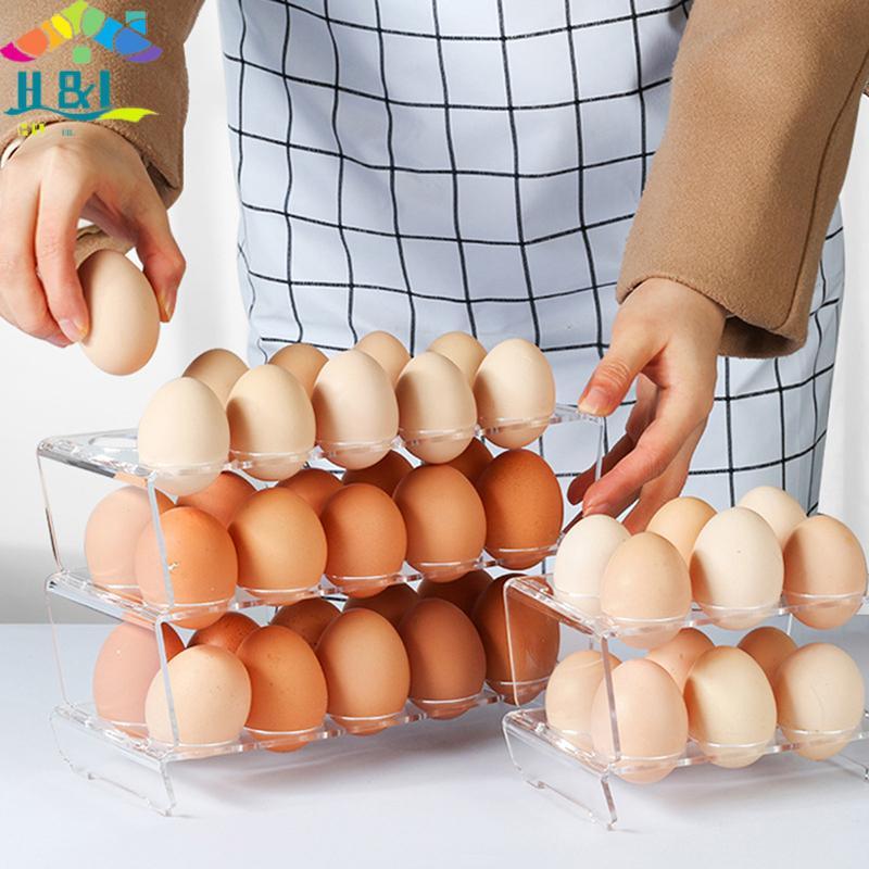 H & L Recipiente De Armazenamento De Ovos Com 6/10 Furos Suporte De Geladeira Para Bandeja Caixa Prato Caso Ra Display O