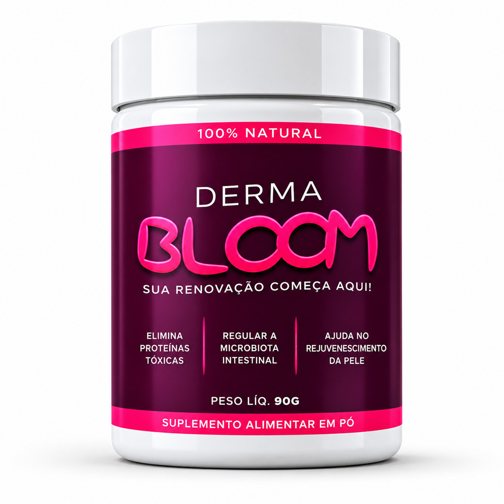 Derma Bloom 150g Original - Única Loja Autorizada Sabor de Morango