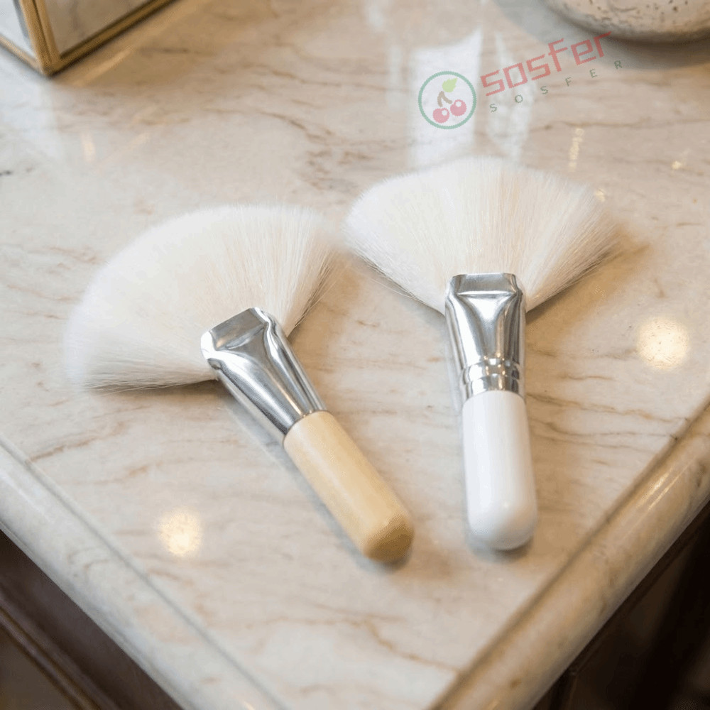Pincéis De Maquiagem SOSFER , Mini Pincel Facial Fofo Portátil , Corretivo De Blush Recortado Sem Perfume