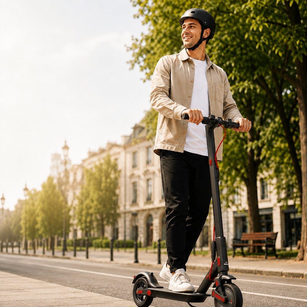 Patinete Elétrico Adulto 350W Nova Suspensão Dianteira com Amortecimento 36V Dobrável