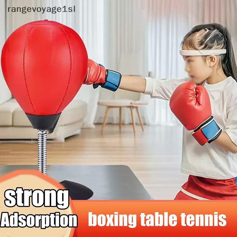[rge] Bola De Boxe De Mesa Com Ventosa Saco De Pancadas Equipamento Para Crianças E Adultos Exercício De Prática Alívio