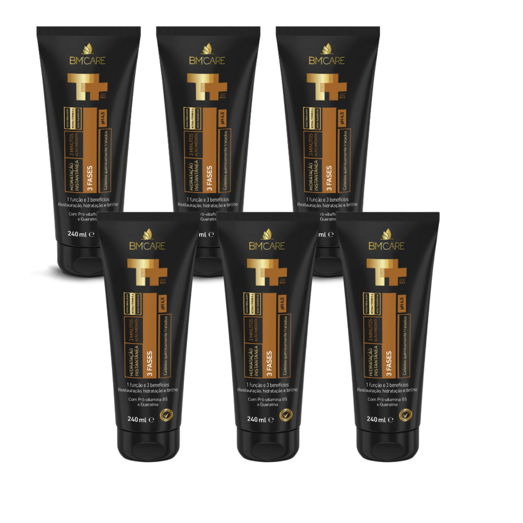Kit Hidratação Instantânea 3 fases Barrominas 6 x 240ml