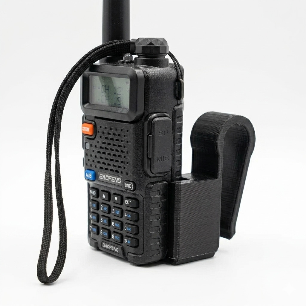 Suporte Veicular Baofeng UV-5R para Quebra-Sol | Suporte Rádio Comunicador