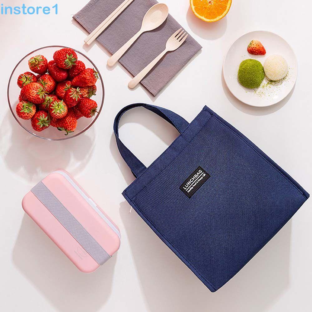INSTORE Lancheira Piquenique Tote À Prova D'água Camping Crianças Mulheres Bolsa Casual Carta