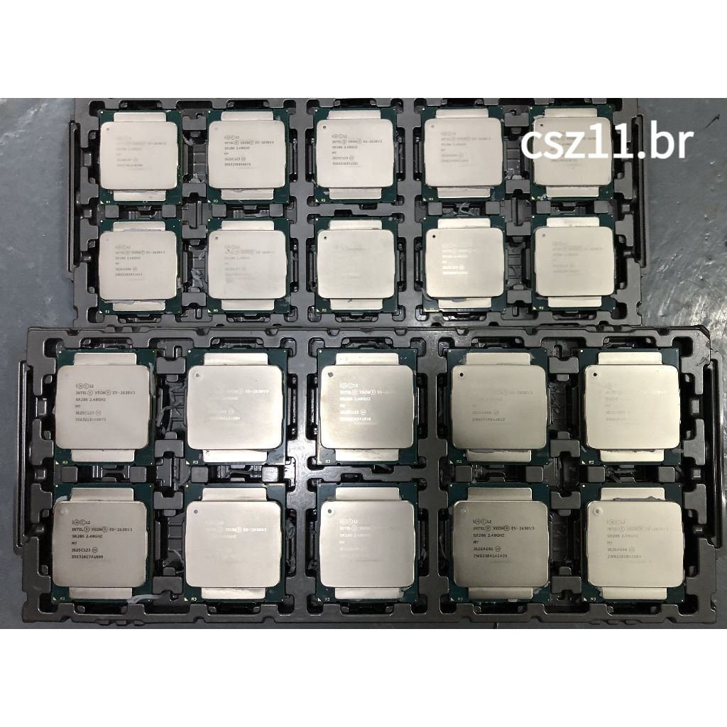 Servidor Processador CPU Para X99 Intel XEON 2637 E5-2623 E5-2629 E5-2630 E5-2640 E5-2660 E5-2670 E5-2683 2609 2620 2680