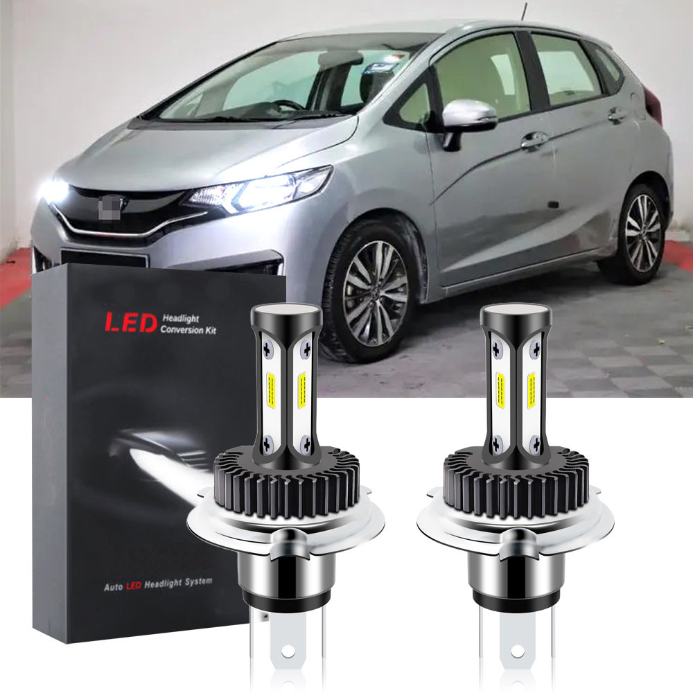 Para Honda Jazz (GK) 3a Geração , 2014 2015 2016 2017 2018 Farol Dianteiro Do Carro Lâmpadas BHLamp-T12 6000K Kit De LED