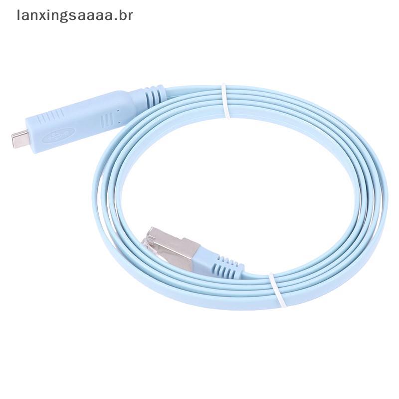 [LAXA] Cabo De Console Usb C Para Rj45 De 1.5 M Adaptador Serial Rs232 Roteador Rj 45 Conversor De Dados Tipo-Cabos De C