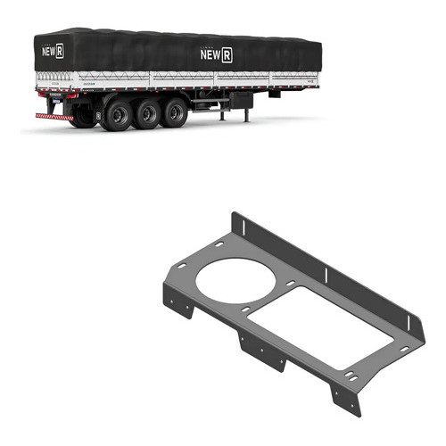 Suporte De Placa Lado Direito/ Esquerdo Carreta Randon New R