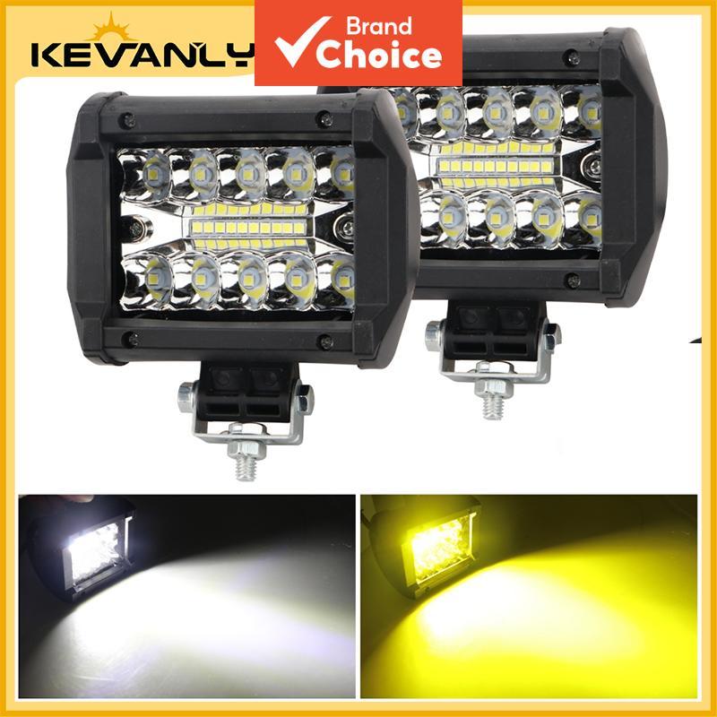 KEVANLY Farol de Trabalho LED de 4 polegadas, Holofote Externo para Carro, Farol Modificado para Off-road, Resistente à
