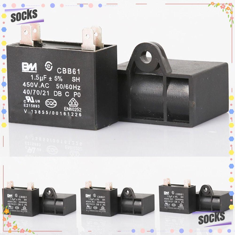 Capacitor De Partida De Meias , Ar Condicionado De Plástico 1-15UF Ventilador Retardador De Chama Cbb61