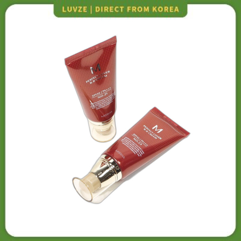 [MISSHA] M Perfect Cover BB Cream 50ml Shade 21 / Iluminador / Cobertura Total / Hidratante / 100% Autêntico
