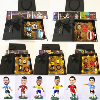 Futebol celebridade figura bonecas mercadoria presentes de aniversário lembranças presentes meninos Nemal Messi C Luo