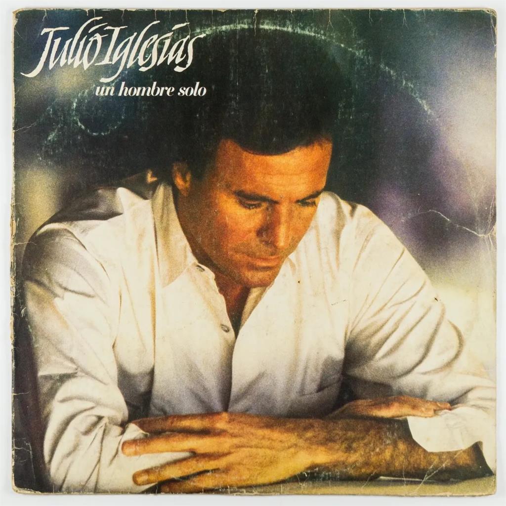 LP DISCO VINIL JULIO IGLESIAS UN HOMBRE SOLO- USADO autor JULIO IGLESIAS