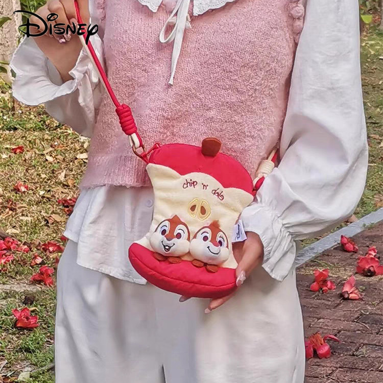Bolsa Transversal Pequena Disney com Bonecos Fofos Woody e Goofy, Kiki e Titti KTBA