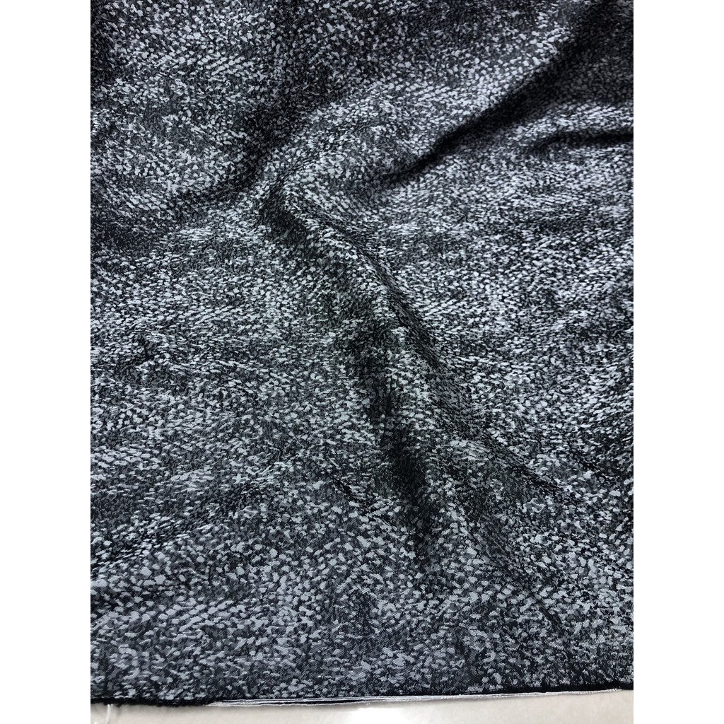 Primavera outono estilo fino preto cinza floco de neve ponto Jacquard textura moda tecido saia superior Designer tecido
