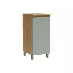 Balcão de Cozinha Rainha 1 Porta c/Tampo 40cm Nature/Verde - Nesher