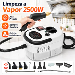 Limpador a Vapor Alta Pressão 2500W Portátil Para Cozinha Banheiro Sofá Carro 110V/220V