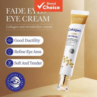 SADOER Creme para os Olhos com Colágeno, Hidrata, Melhora Olheiras, Anti-Rugas e Bolsas s…