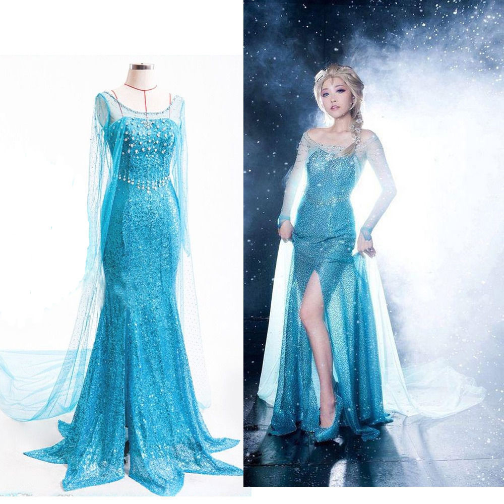 2020 vestido congelado vestido adulto vestido de princesa Elsa vestido congelado vestido adulto