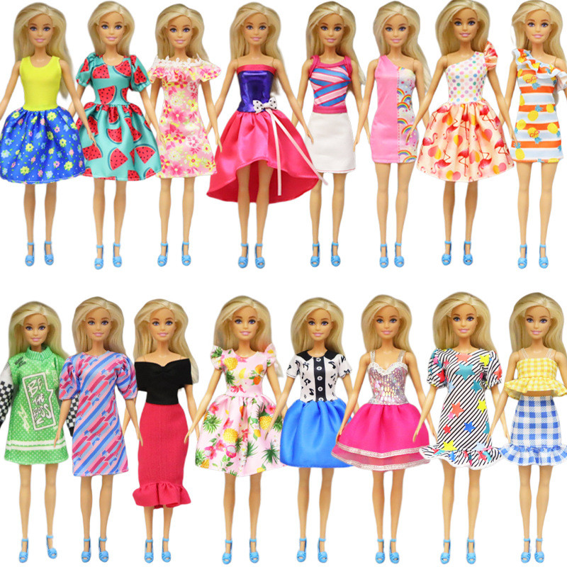 Roupas De Boneca Menina Brinquedo Casa BJD Vestir-Se Jogo