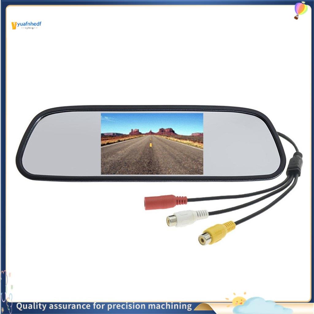 Monitor De Estacionamento De Vídeo Para Carro 4.3 Polegadas TFT LCD Espelho Retrovisor Imagem Reversa 12v-24v