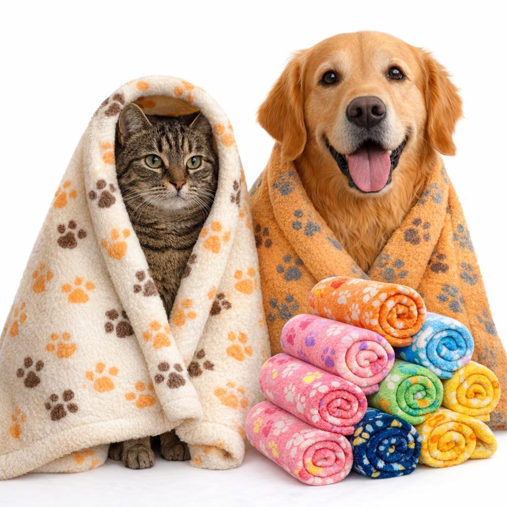 Manta Mantinha Pet Cobertor Coberta Microfibra Estampado Macia Quente Antiácaro Cachorro Gato