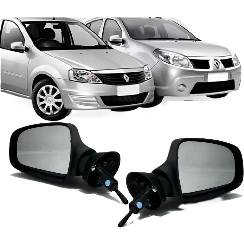Retrovisor Renault Logan Sandero 2009 a 2013 Com Controle
