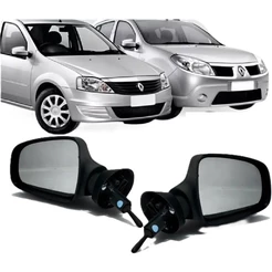 Retrovisor Renault Logan Sandero 2009 a 2013 Com Controle