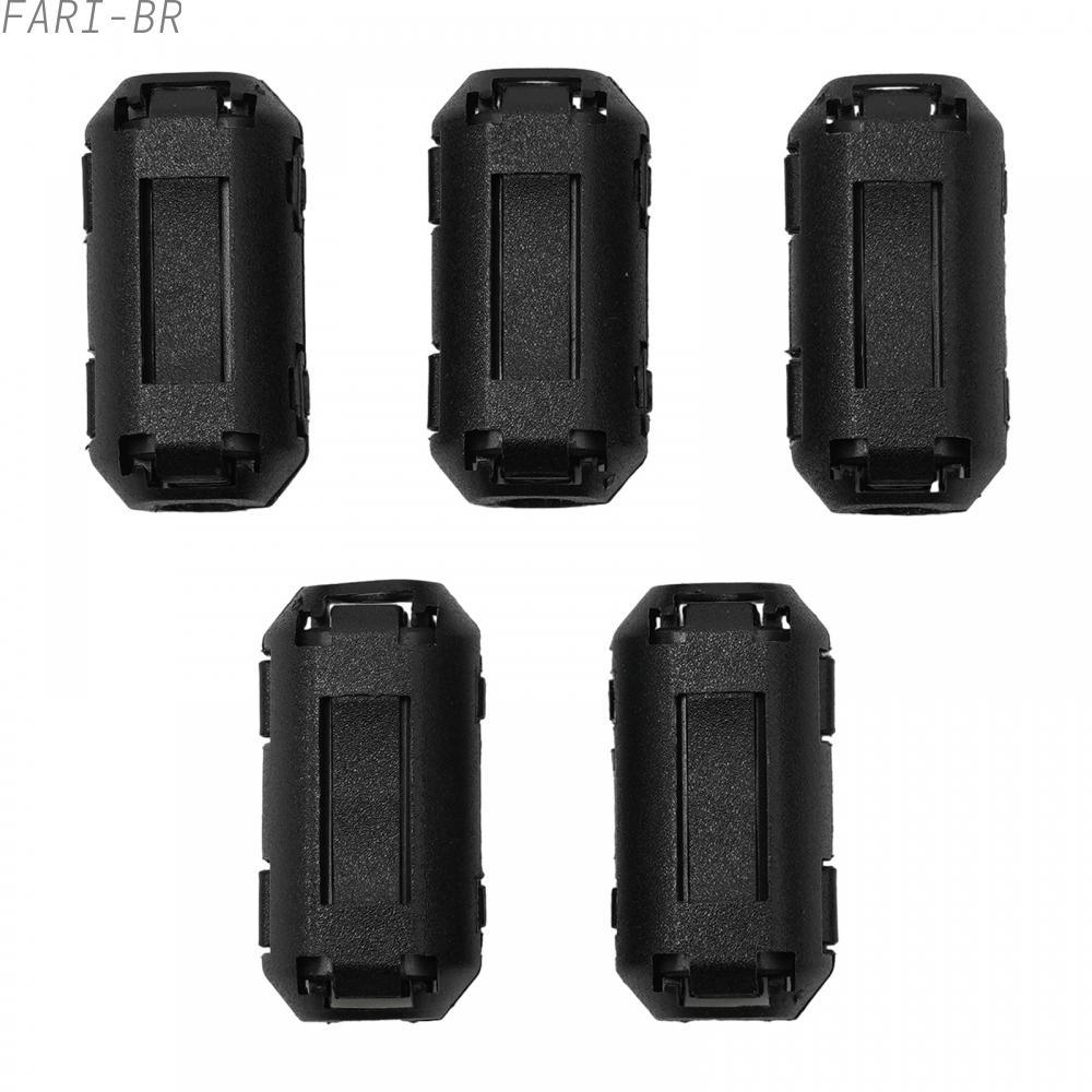 <FARI>Reliable EMI RFI Noise Filter 5 Pack Ferrite Bead Clip Choke for Multiple Cables