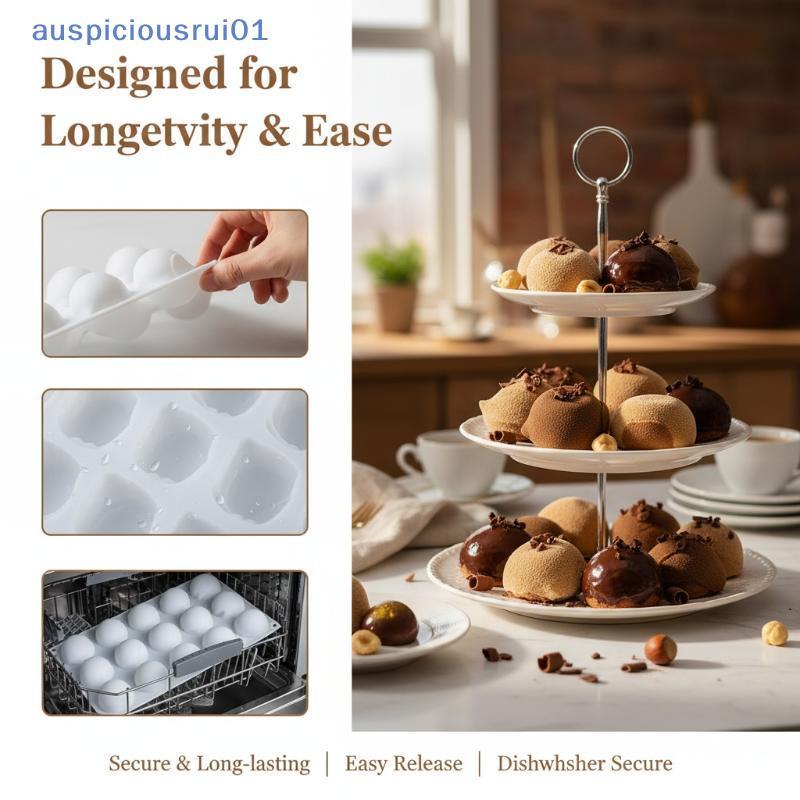 Molde De Silicone De Avelã Com 15 Cavidades , Forma De Castanha 3D , Bandeja De Chocolate Para Bolo Mousse , Decoração E
