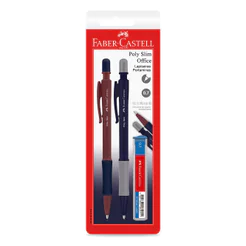 Lapiseira 0.7mm Poly Slim Office mix com 2 unidades SM/07SLIMOFM Faber-Castell