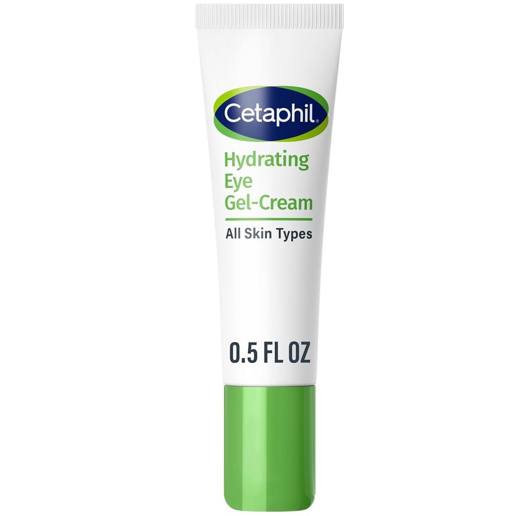 Cetaphil Gel-Creme Hidratante para Olhos, Com Ácido Hialurônico, 0,5 Fl oz, Ilumina e Suaviza a Área dos Olhos, Hidrataç
