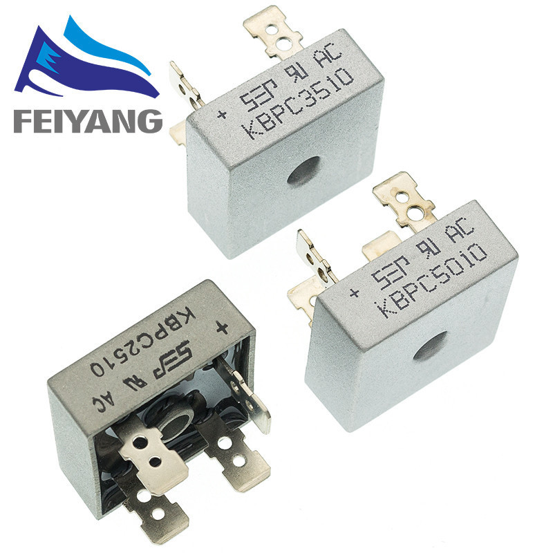 KBPC5010 50A 1000V/KBPC2510 25A KBPC3510 35A 1000V Retificador De Ponte De Diodo KBPC5010