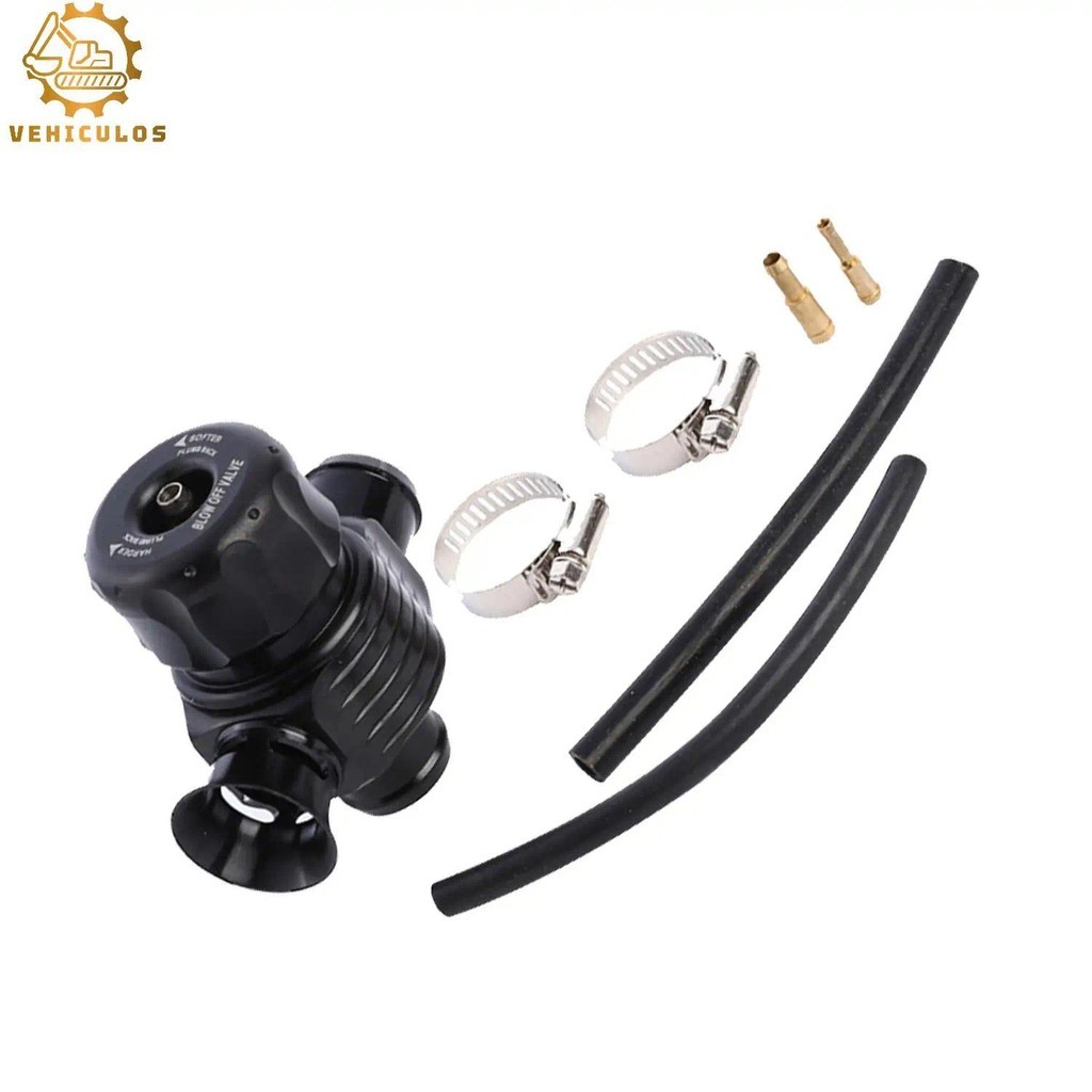 1 Conjunto De Válvula De Sopro De Porta Dupla De 25mm , Descarga Bov , Alumínio Preto Para Carros SUV , Acessórios De Ca