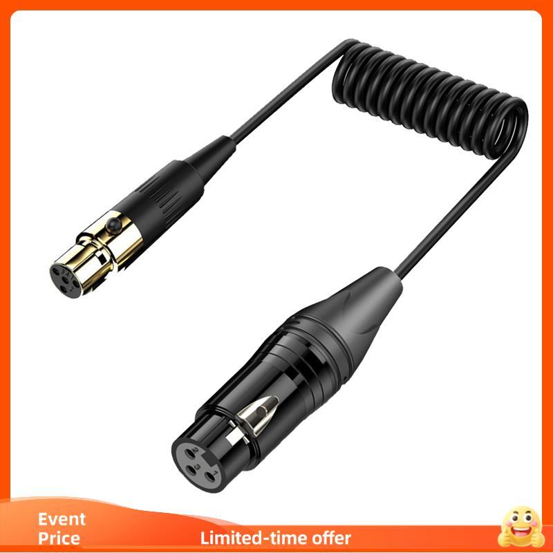 Alto-Falantes sinclair XLR 3Pin Para Mini 4Pin Amplificador Mixer De Áudio Microfone Câmera Cabo